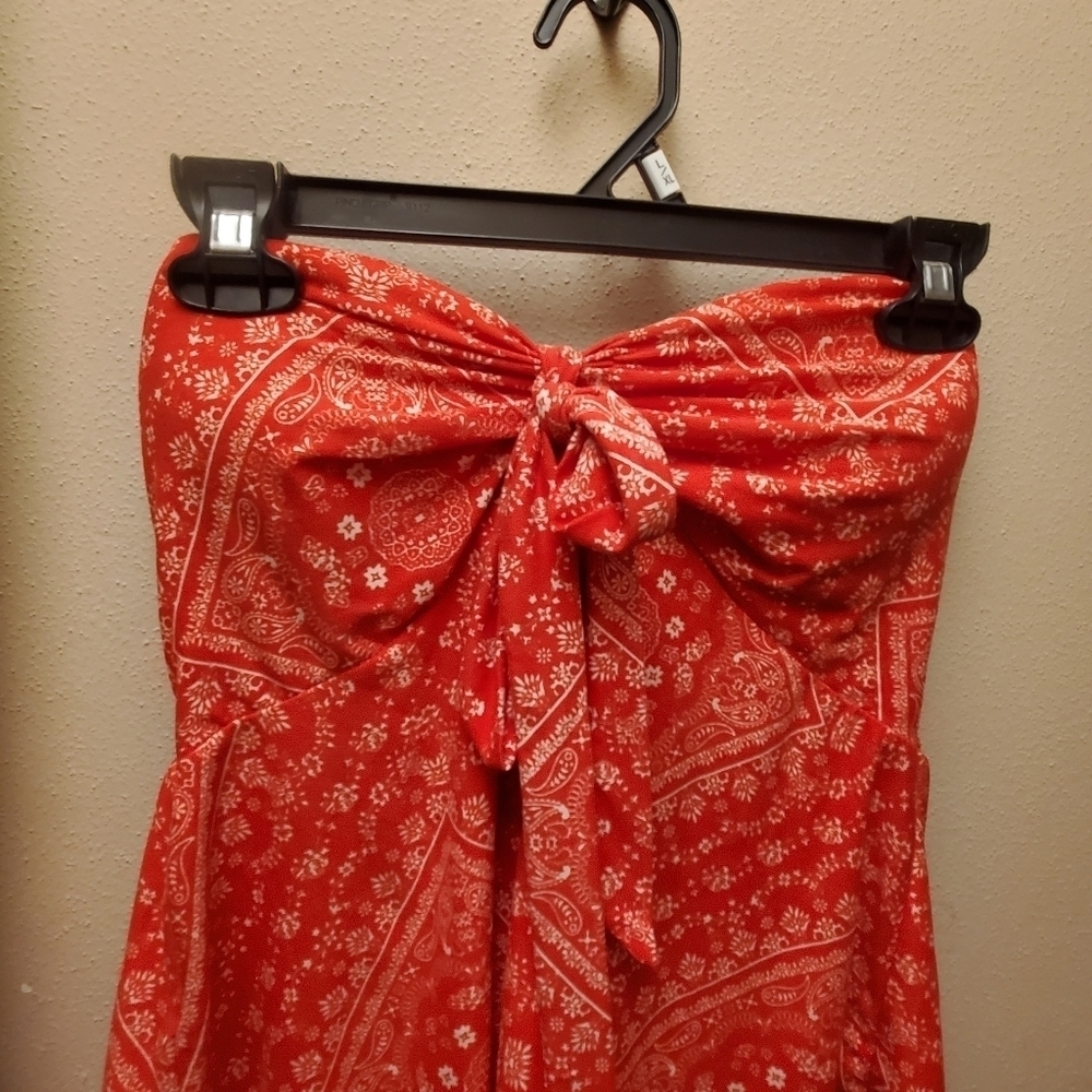 🍉 junior's strapless Top size large no Boundaries brand, country style western - Picture 8 of 9